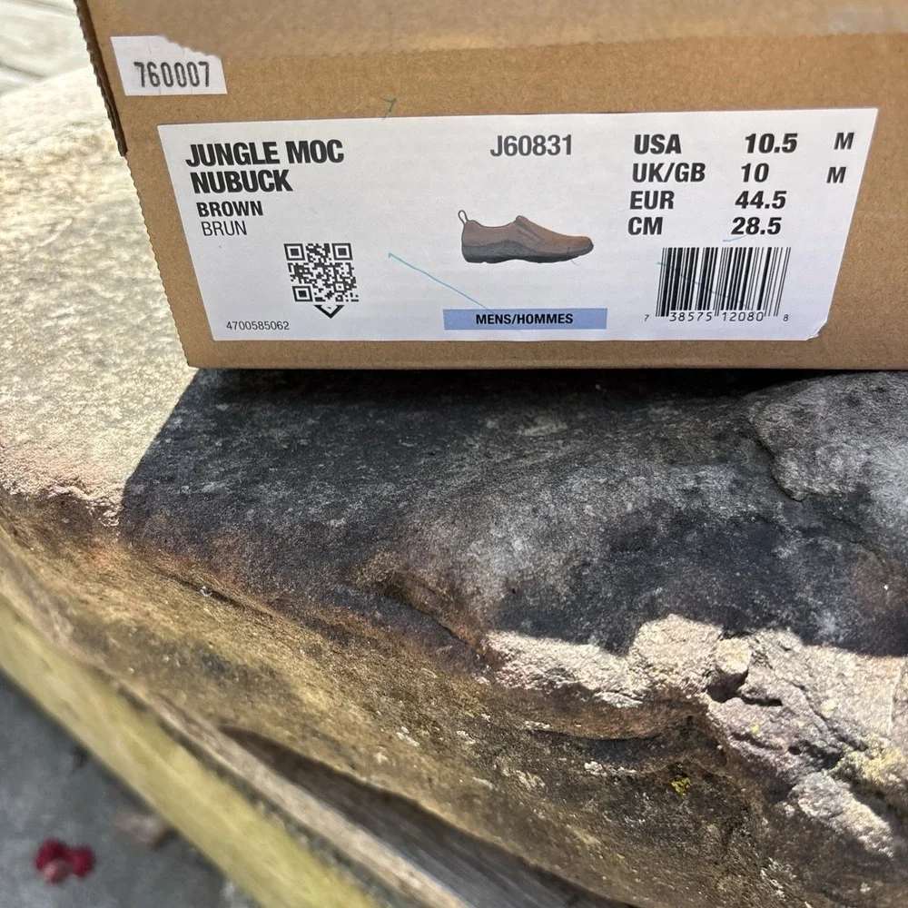 Merrell Men's Jungle Moc Nubuck Waterproof Slip-On Size 10.5 New In box